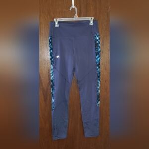 Under Armour Blue Compression Leggings Sz Large